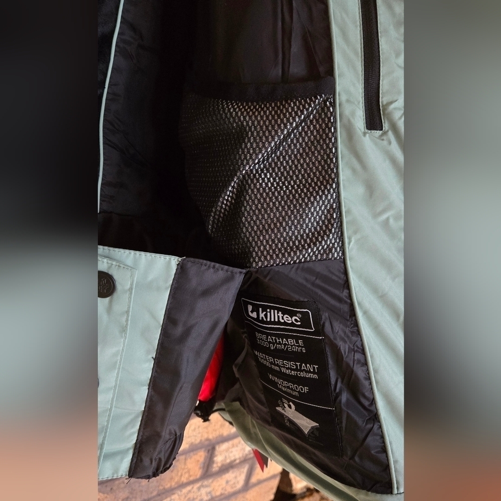 Cc - NWT Killtec houndstooth logo puffer ski jacket - Picture 11 of 14